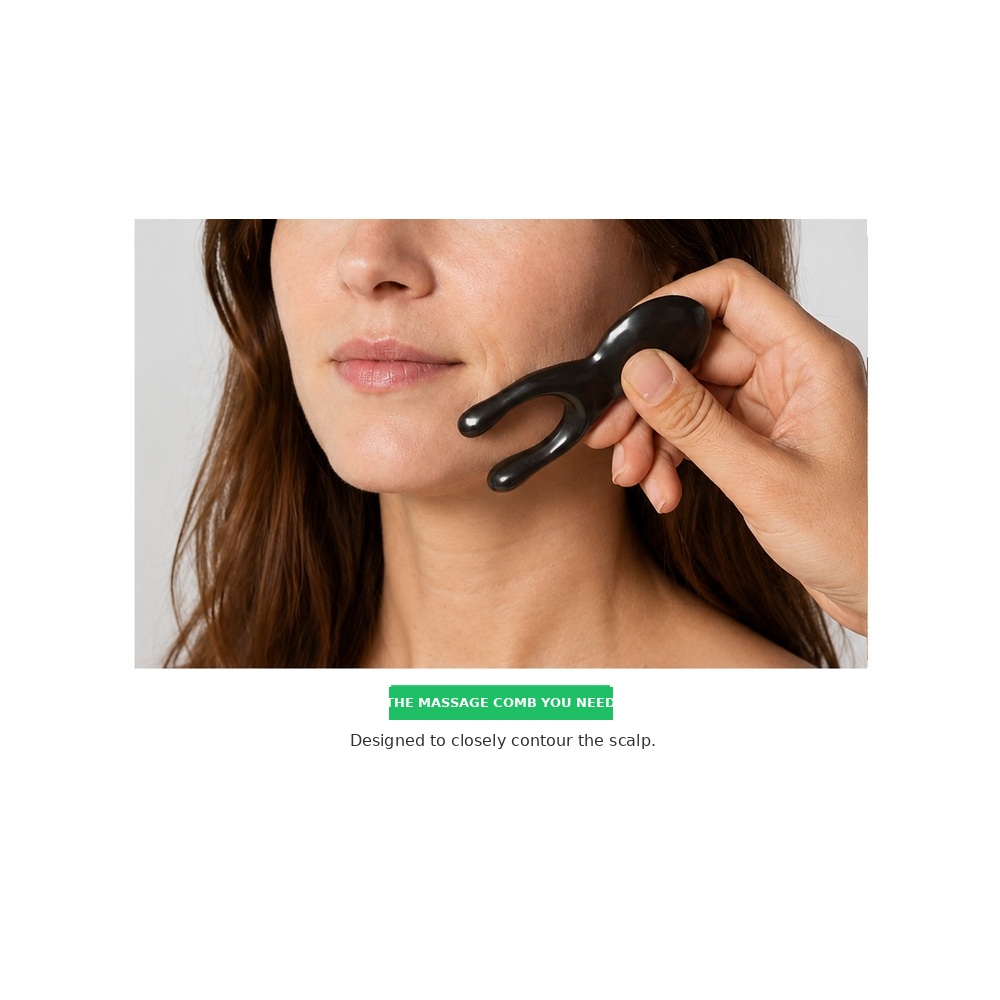 Natural U-Shaped Bian Stone Facial Massage Tool for Nose Bridge, Eye Area, Chin & Jawline - Image 4
