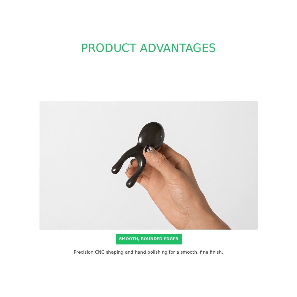 Natural U-Shaped Bian Stone Facial Massage Tool for Nose Bridge, Eye Area, Chin & Jawline - Image 5
