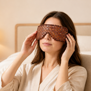 Bian Stone Eye Mask Weighted Eye Wind-Down Pillow for Screen Fatigue, Eye Rest and Wind-Down Care