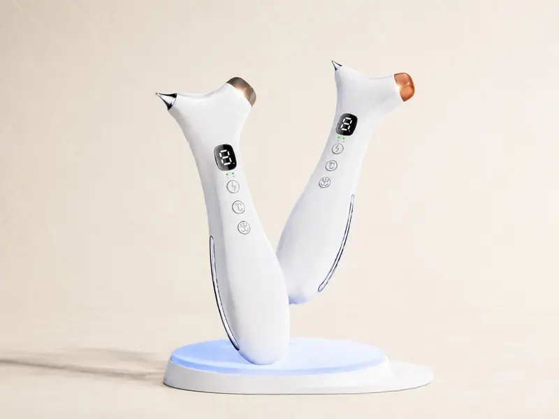 Resoveya powered tool connected to its charging cable on a dry surface