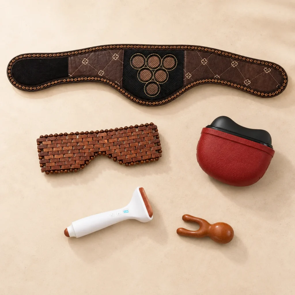 Black and red Resoveya bian stone tools in manual and powered designs