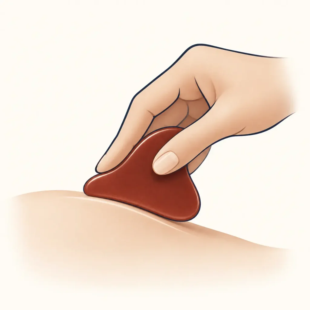 Intentional touch cue icon for the Resoveya Reset Method