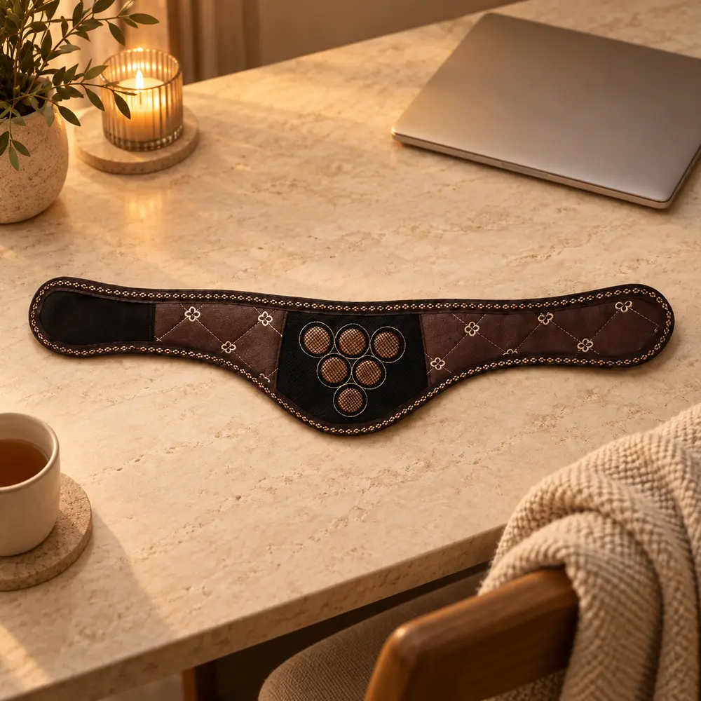 Resoveya neck and shoulder reset tool for desk work and commuting